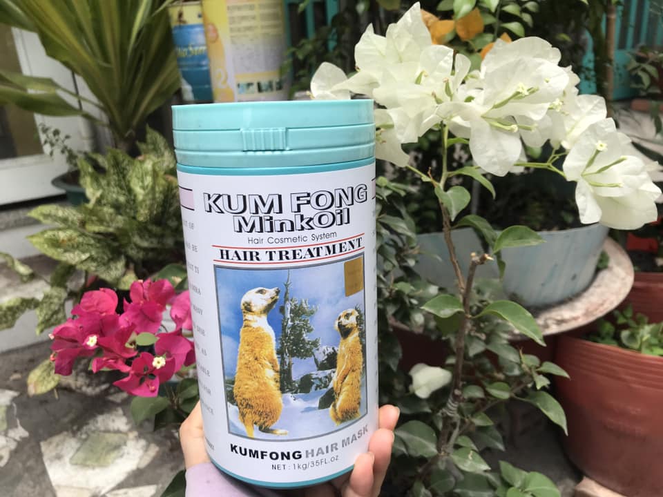 Hấp dầu hiệu con gấu KUM FONG dành cho tóc nhuộm 1 kg