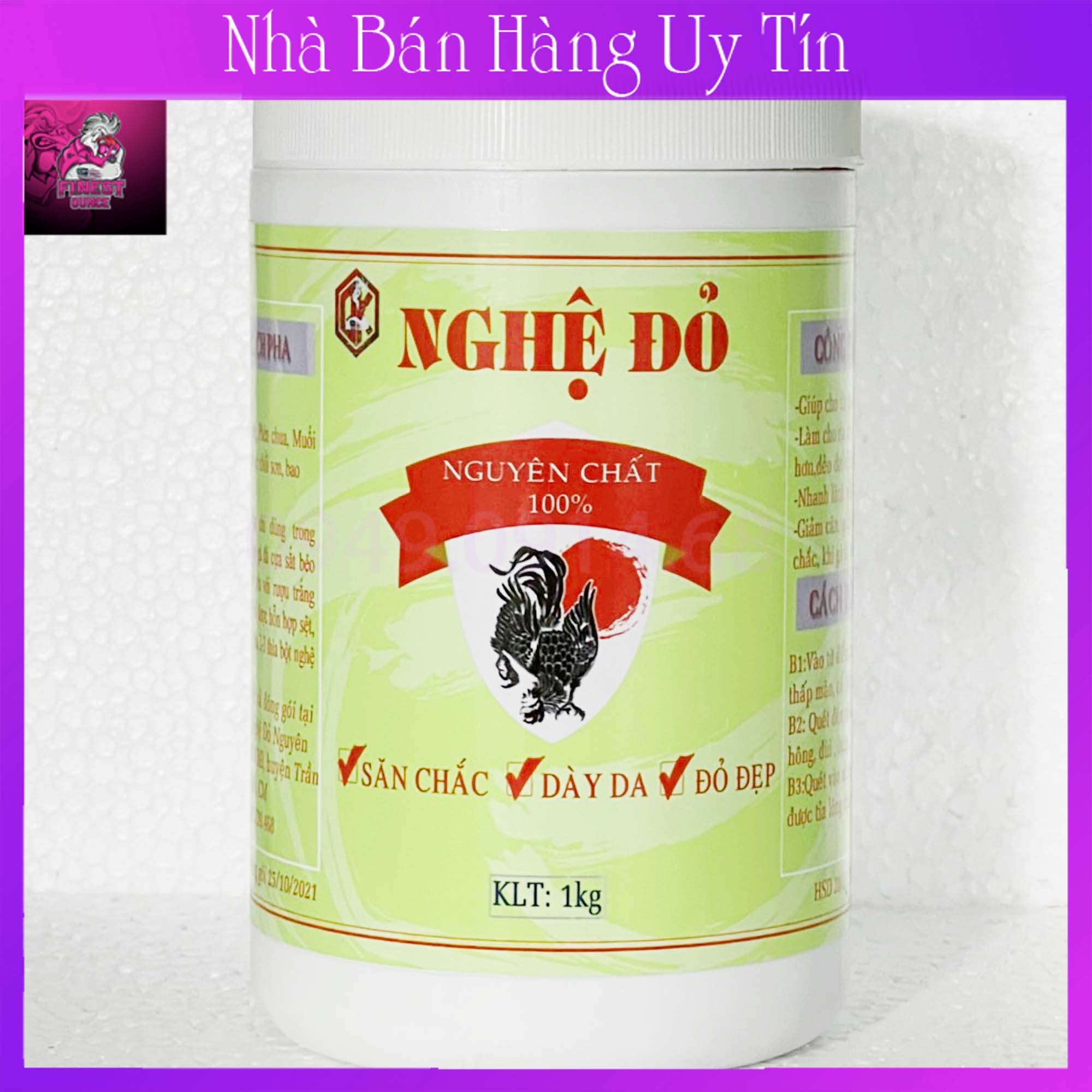 Nghệ đỏ nguyên chất 1kg cho gà đá