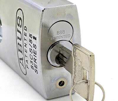 [HCM]ABUS 83CS/55 KHOÁ ABUS 83CS/55MM THÉP CHÔNG CẮT 4 CHÌA CAO CẤP THÉP SIÊU CỨNG
