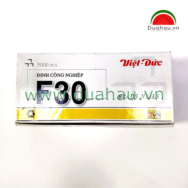 [1 Hộp] Đinh thẳng F30 dùng cho bắn máy - hộp Vàng