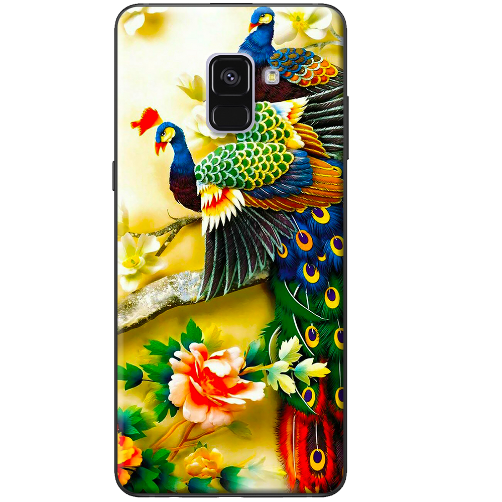 [HCM]Ốp lưng dành cho Samsung Galaxy A8 Plus (2018) mẫu Chim công
