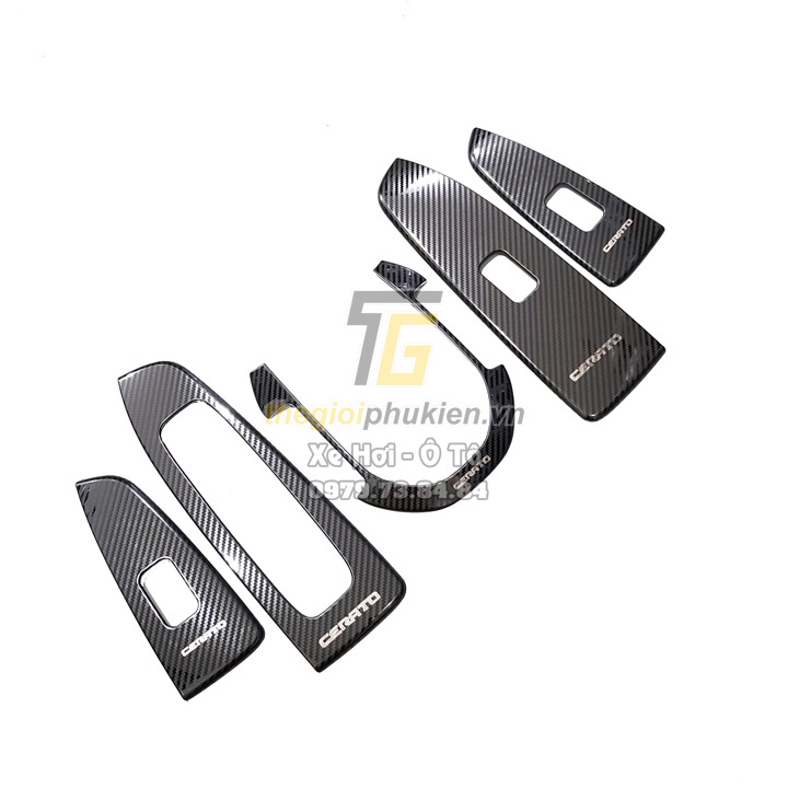 Ốp nội thất Kia Cerato 2019-2020 vân Carbon cao cấp