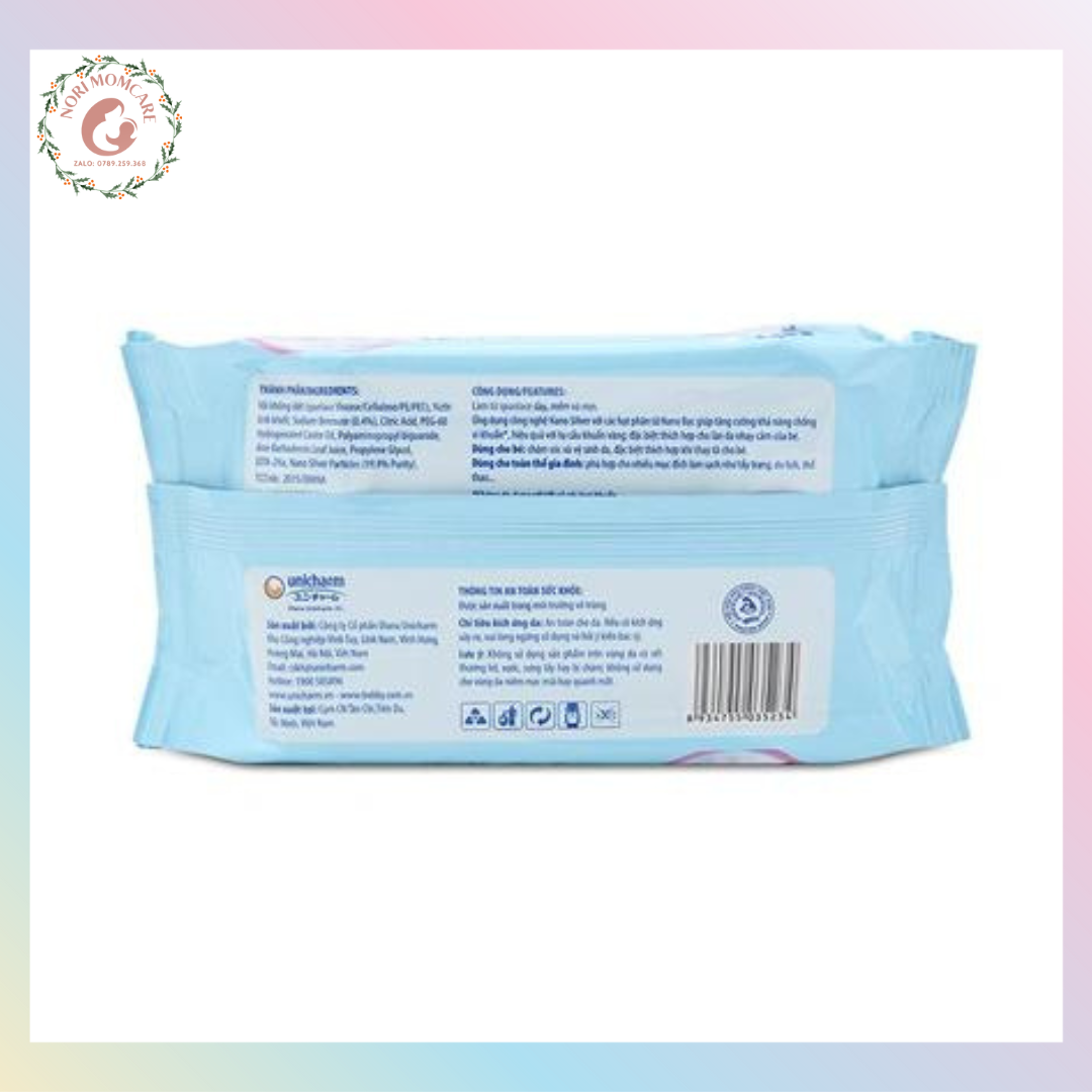 Khăn ướt BOBBY 80 tờ không mùi, có nắp
