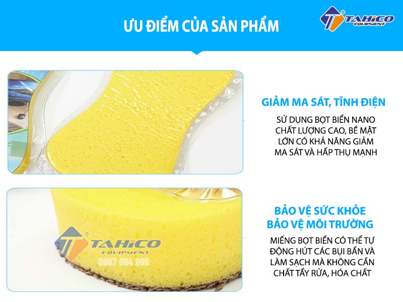 Miếng bọt biển rửa xe hút chân không
