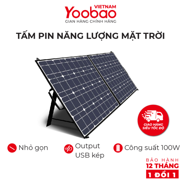 Tấm pin năng lượng mặt trời YOOBAO Solar Panel - Công suất 100W
