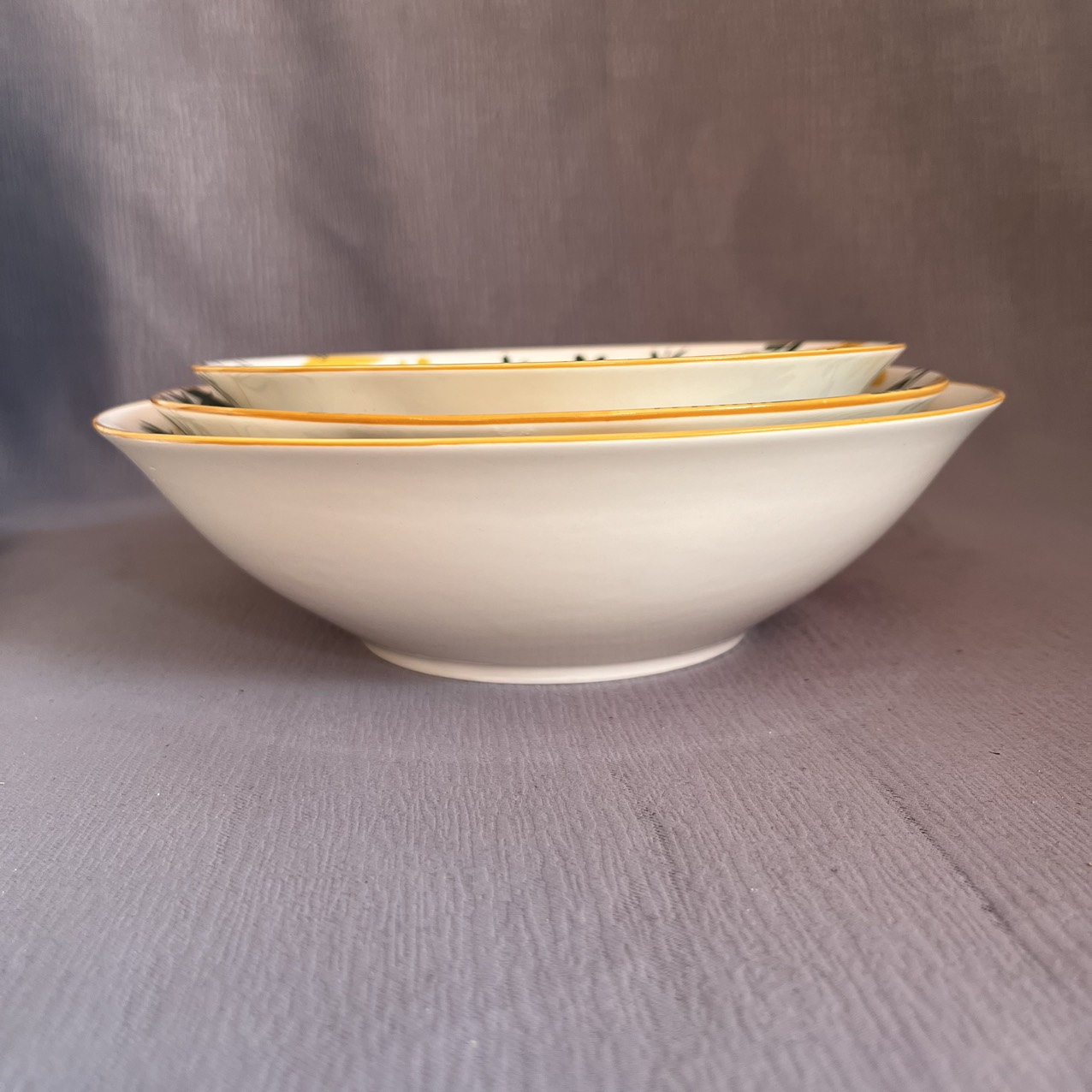 BỘ 13 món TÔ CHÉN DĨA SAO BIỂN gốm sứ (Trọn bộ gồm 6 chén cơm, 3 size dĩa, tô loe 3 size, 1 dĩa tương)