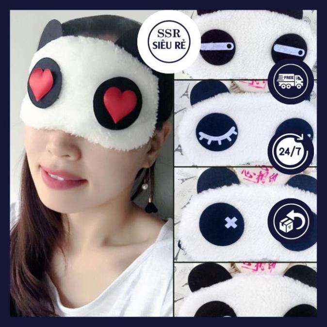 Miếng Che Mắt Ngủ Bằng Lông Mắt Gấu