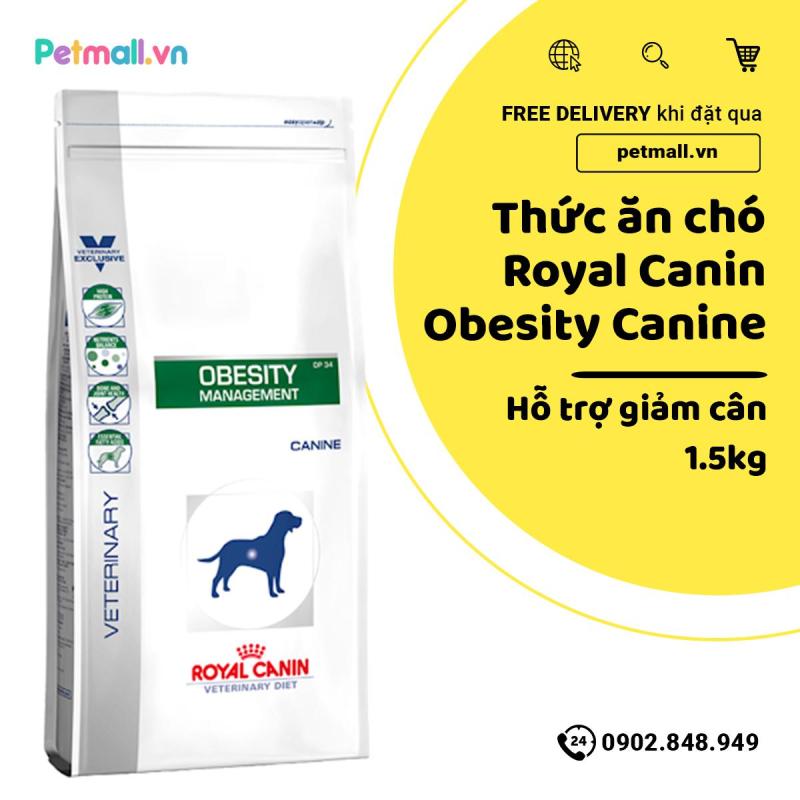 Thức ăn chó Royal Canin Obesity Canine 1.5kg - Hỗ trợ giảm cân