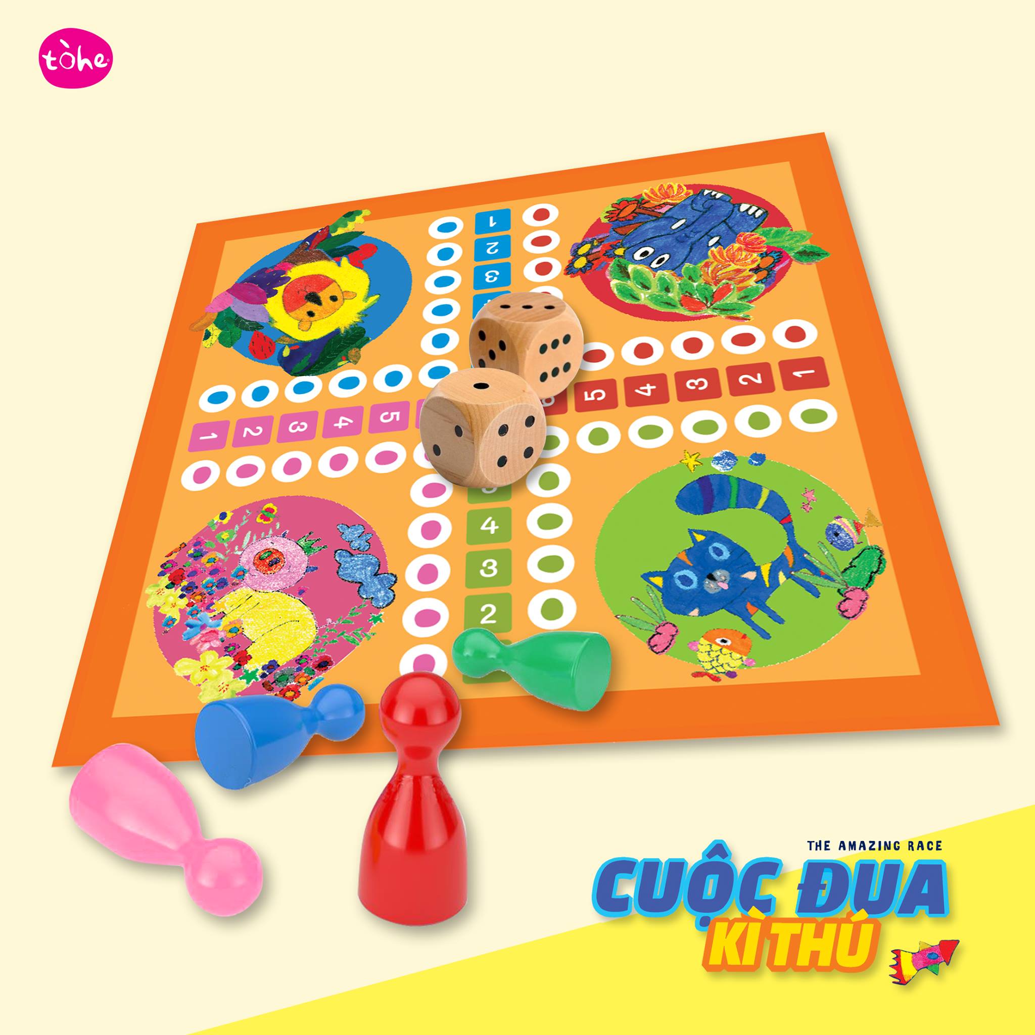 Bộ đồ chơi Cuộc Đua Kỳ Thú (gồm 2 game Cá ngựa và Cuộc Đua Dải Ngân Hà) [Made by Tòhe]