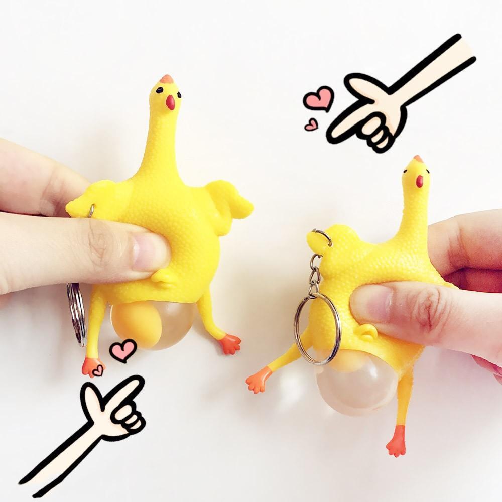 Combo 2 Móc khóa gà đẻ trứng dễ thương