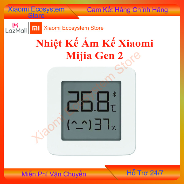 Đồng hồ đo nhiệt độ và độ ẩm Xiaomi Mijia 2 | Nhiệt ẩm kế | Shop XIAOMI ECOSYSTEM STORE nhập khẩu