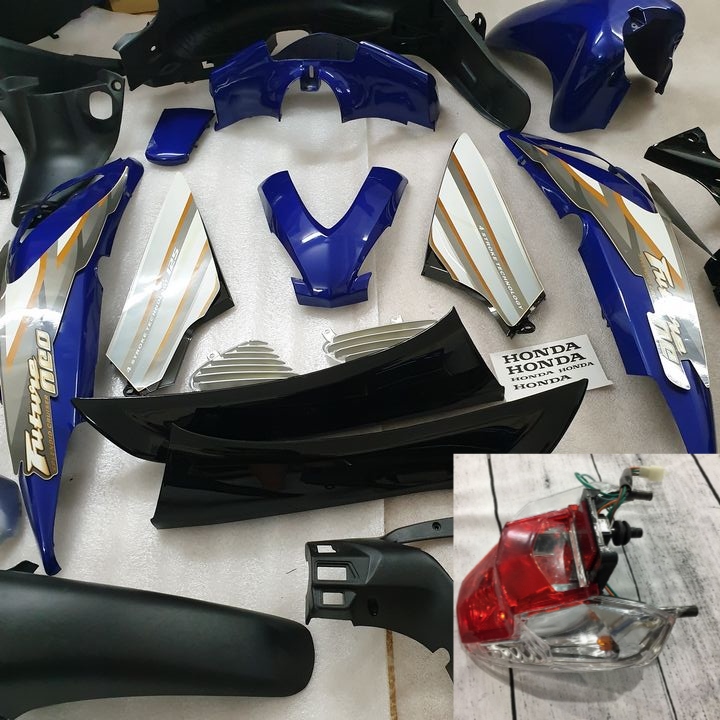 [ FULL TEM XE  ]  Trọn bộ vỏ nhựa  màu XANH TÍM  xe FUTURE NEO , DÀN ÁO xe máy - Củ hậu xe future NEO gắn zin cho xe