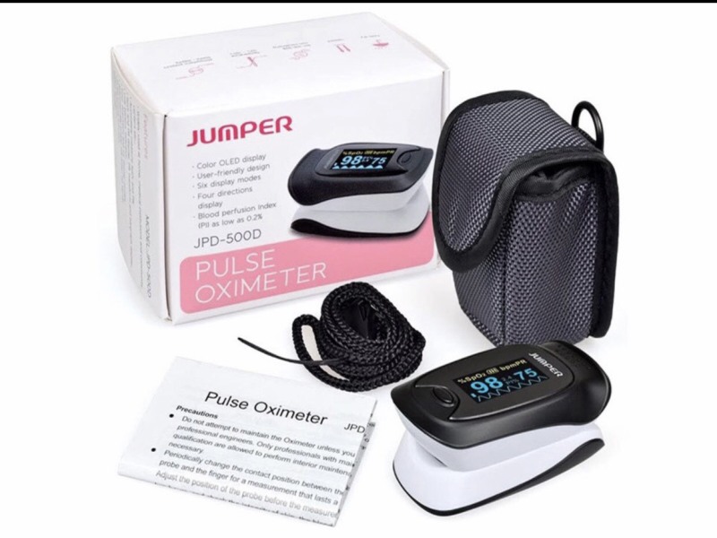 Nơi bán máy đo nồng độ oxi trong máy spo2 và nhim tim jumper model jpd-500D