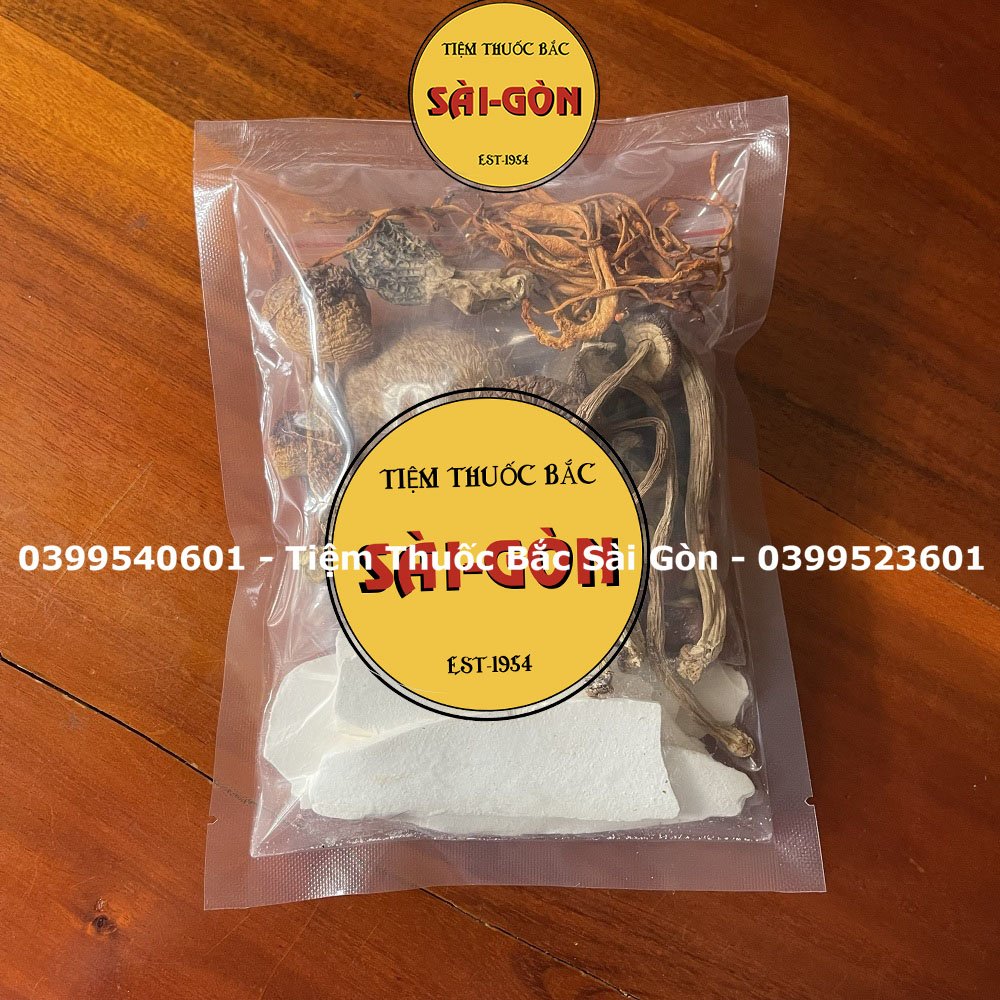 Sâm Hầm Nấm Quý - Gói 150gram gồm 18 vị (Tần gà, chim, heo, lẩu nấm thơm ngon, bổ dưỡng)