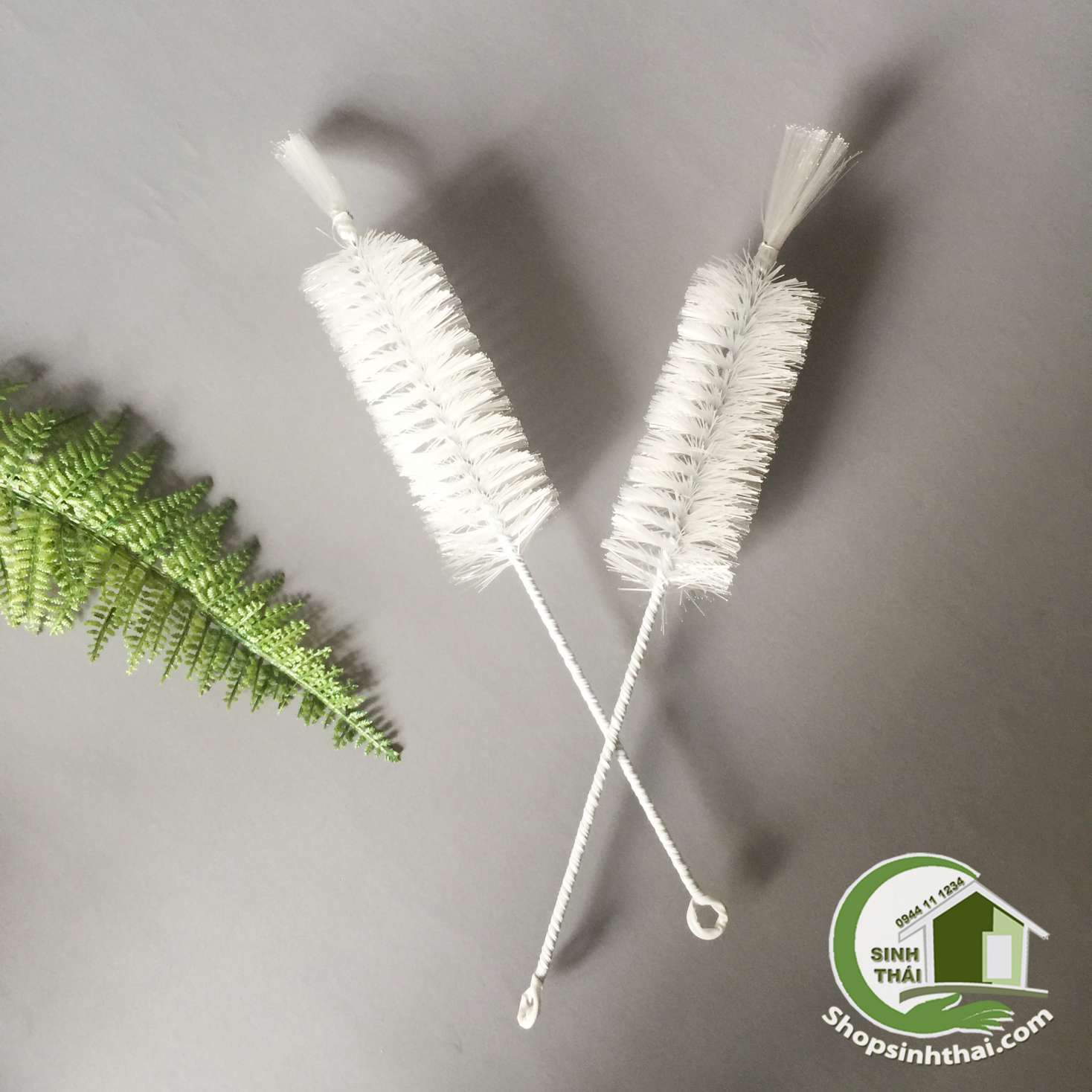 [HCM]Cây cọ rửa ly rửa bình màu trắng 47cm