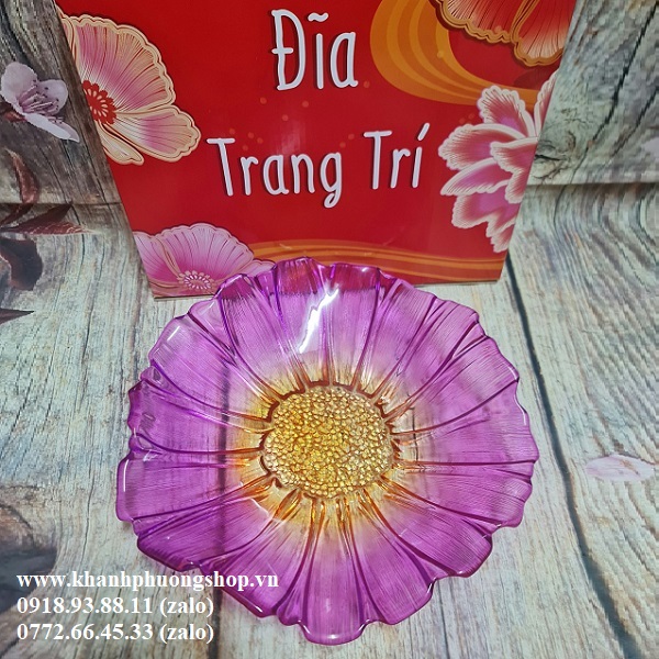 [HCM]dĩa thủy tinh đẹp - đĩa thủy tinh đẹp