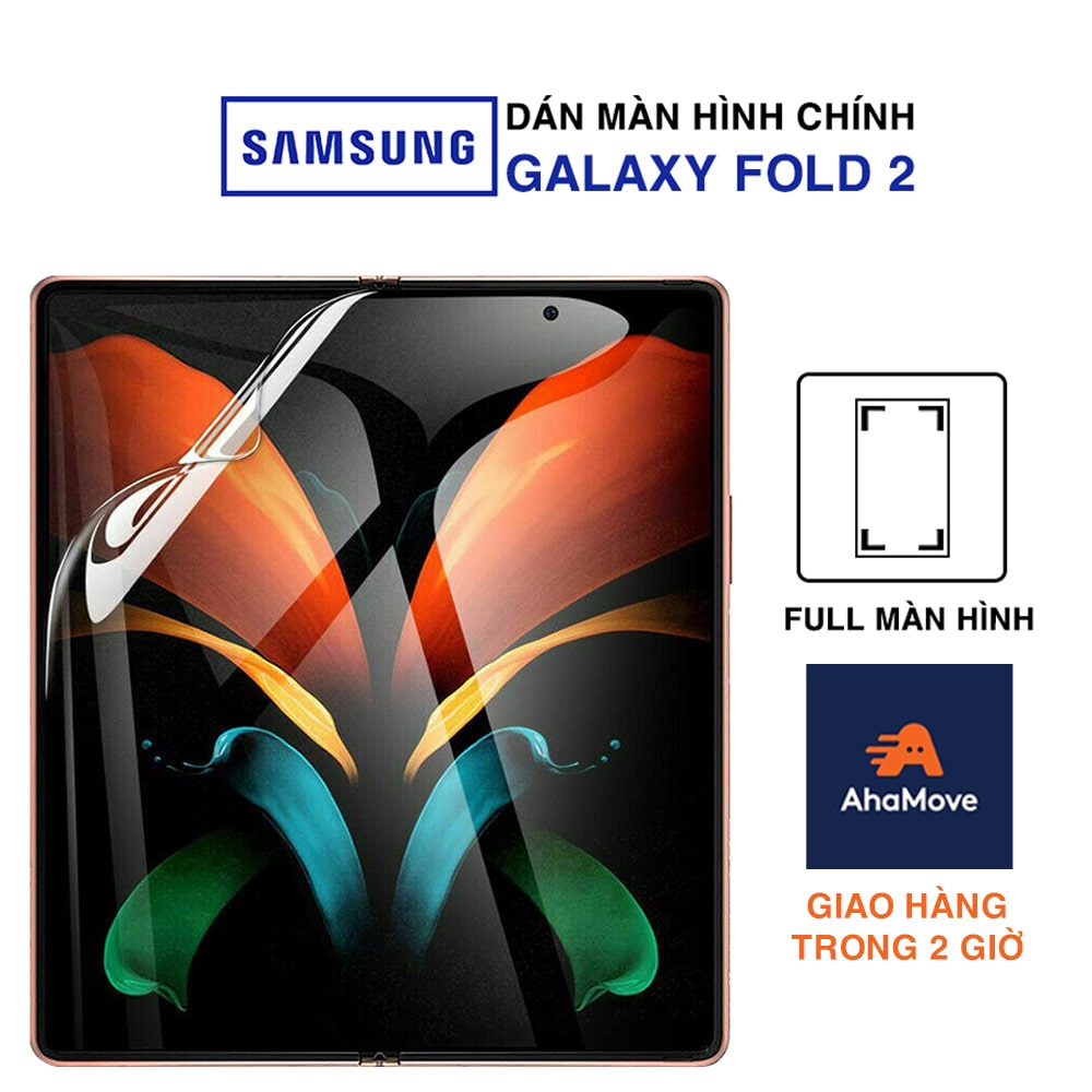 Dán màn hình Samsung Z Fold 2 / Z Fold 4 / Z Fold 5 full màn hình chính dẻo trong suốt PPF tự phục hồi vết xước - Dán dẻo Samsung Galaxy Z Fold 2 / Z Fold 3
