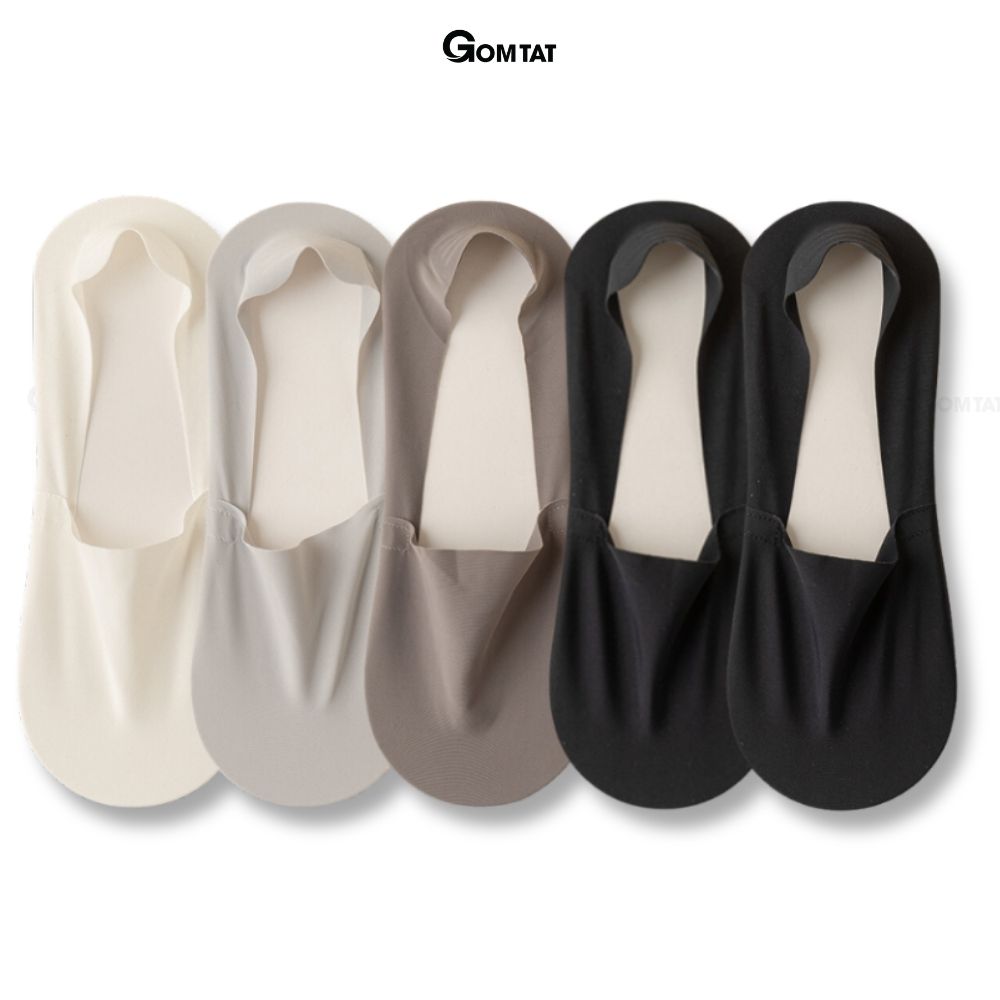 Combo 10 đôi vớ lười nam gomtat có đệm silicon chống tuột gót, chất liệu cotton êm chân khử mùi - tatlua-uye-7010-cb10