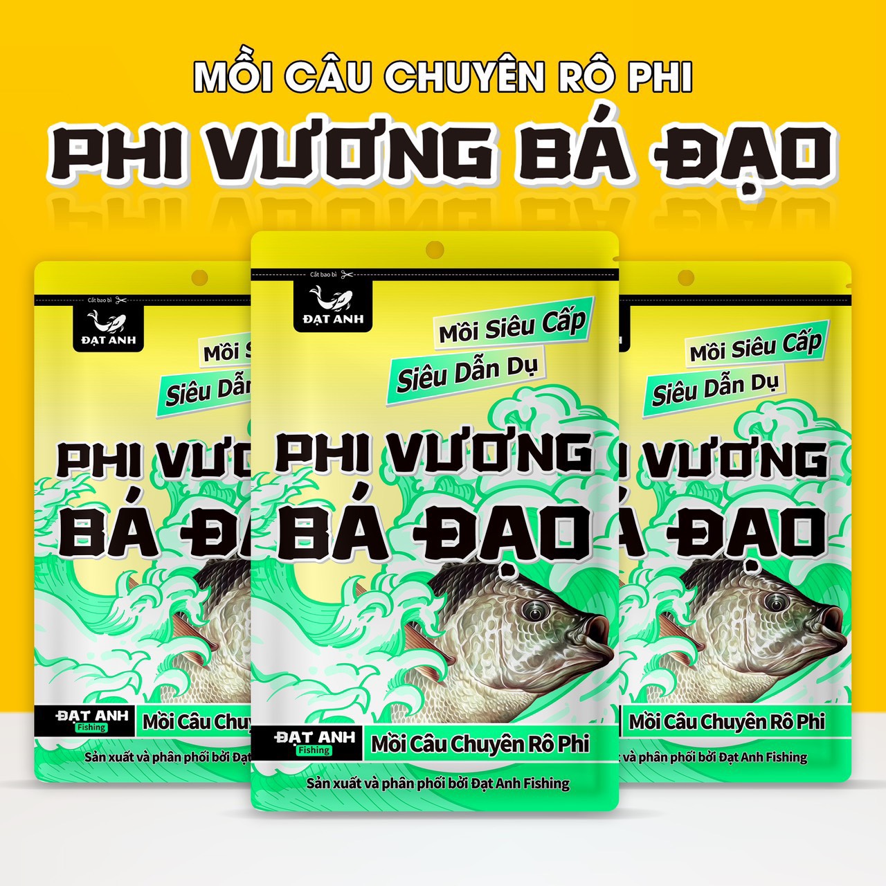 MỒI SIÊU VƯƠNG BÁ ĐẠO siêu cấp, siêu dãn dụ cá 250g