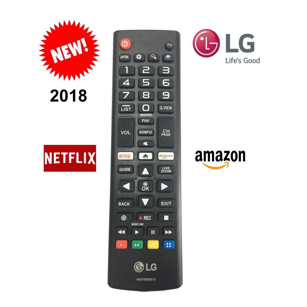 Remote điều khiển tivi lg smart ngắn 2018 netflix-
