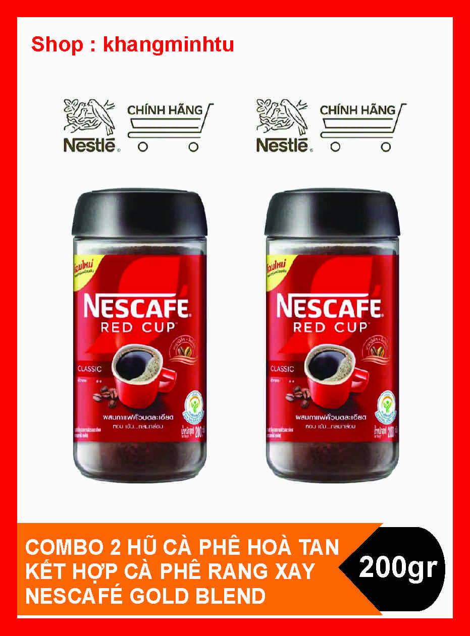 Combo 2 Hũ Cà phê Nescafé Red Cup (200g)  Thái Lan - Nestle