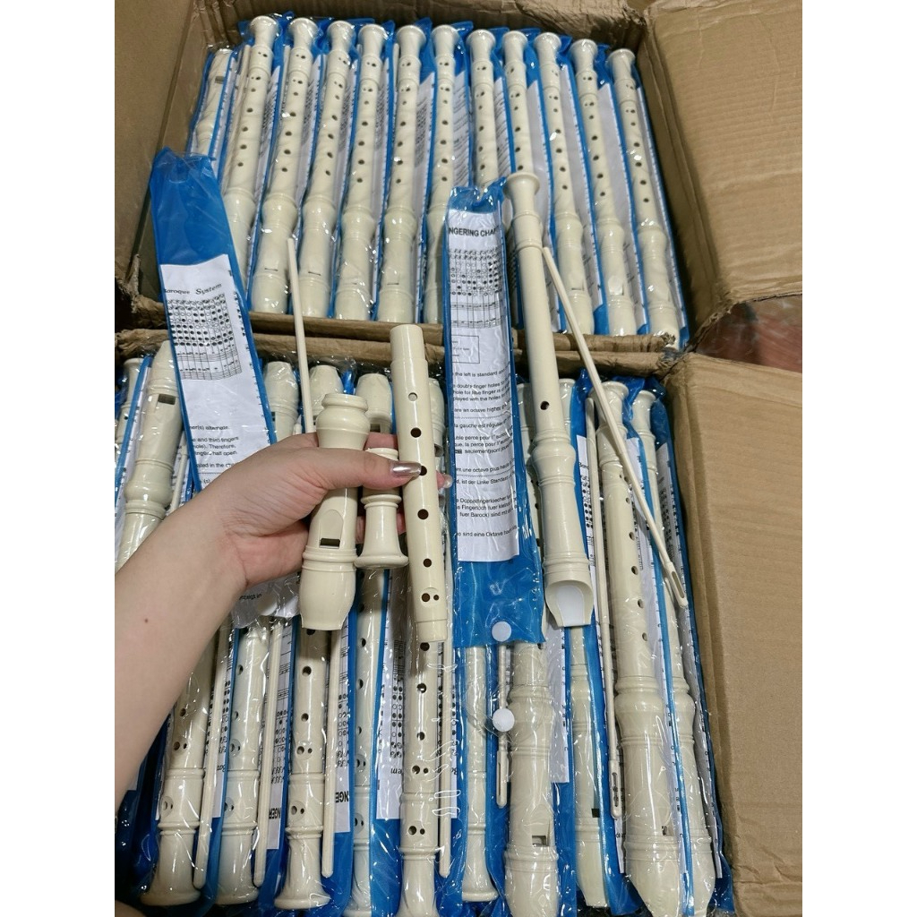 Sáo Recoder 8 lỗ AD 3 khớp + que vệ sinh (Ưu đãi)