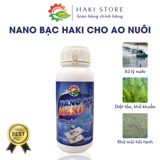 Nano bạc Haki 500ppm giúp cải tạo nước ao nuôi, xử lý ao ô nhiễm 500ml thumbnail