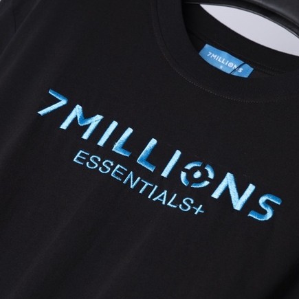 7MILLIONS Áo thun Essential+ / Màu đen / Tặng kèm Box