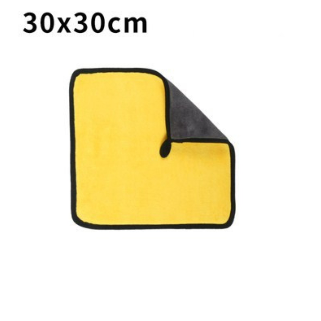 [HCM] Combo Khăn Lau Xe Microfiber 2 Lớp Chuyên Dụng Vải Mềm Thấm Hút Nhanh