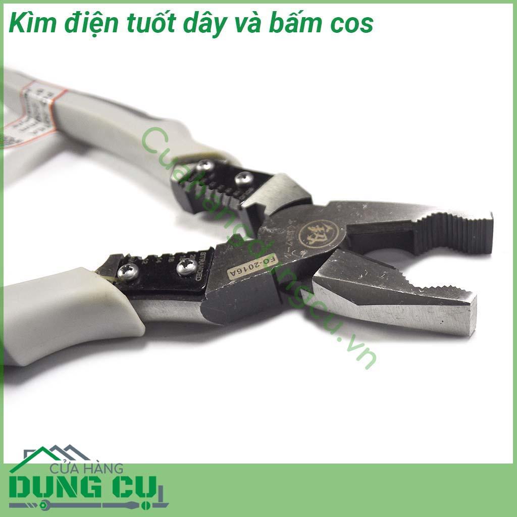 Kìm điện tuốt dây bấm cos chuyên dụng