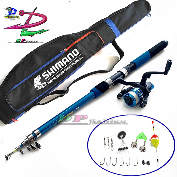 Bộ cần câu máy rút shimano  đủ size 2m1 - 3m6.!!! BC21105