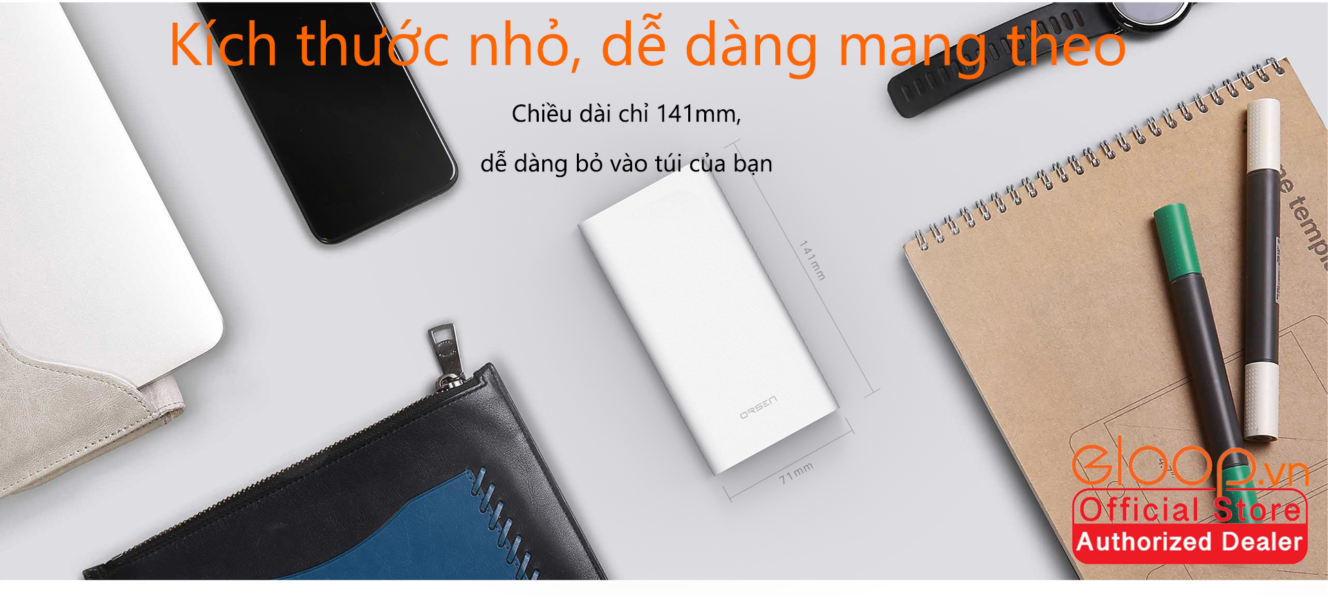 Pin Sạc Dự Phòng ELOOP E39 20.000mAh - Hãng Phân Phối Chính Thức