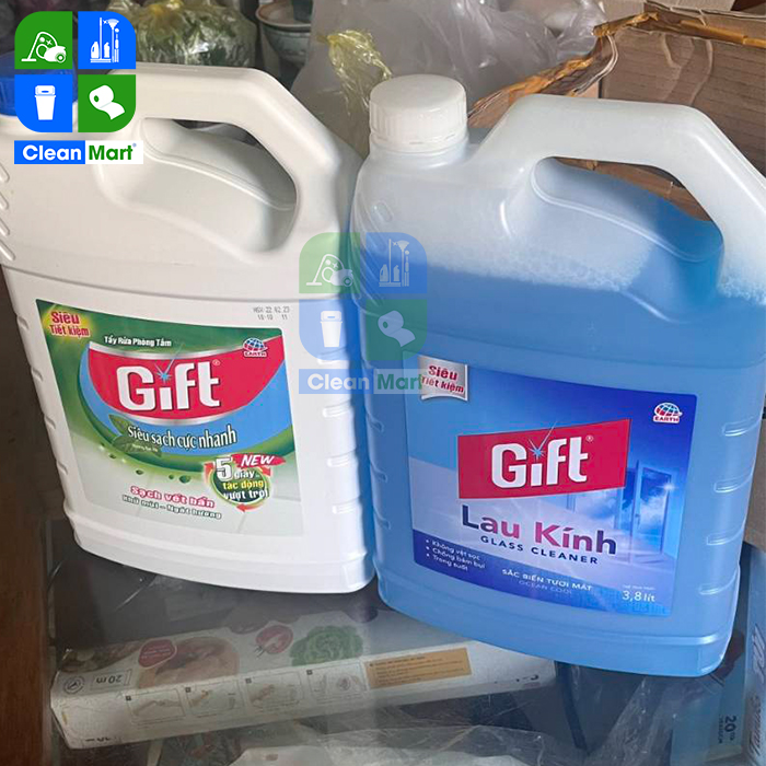 Nước Lau kính Gift Sắc Biển 3.8kg - CLEAN MART