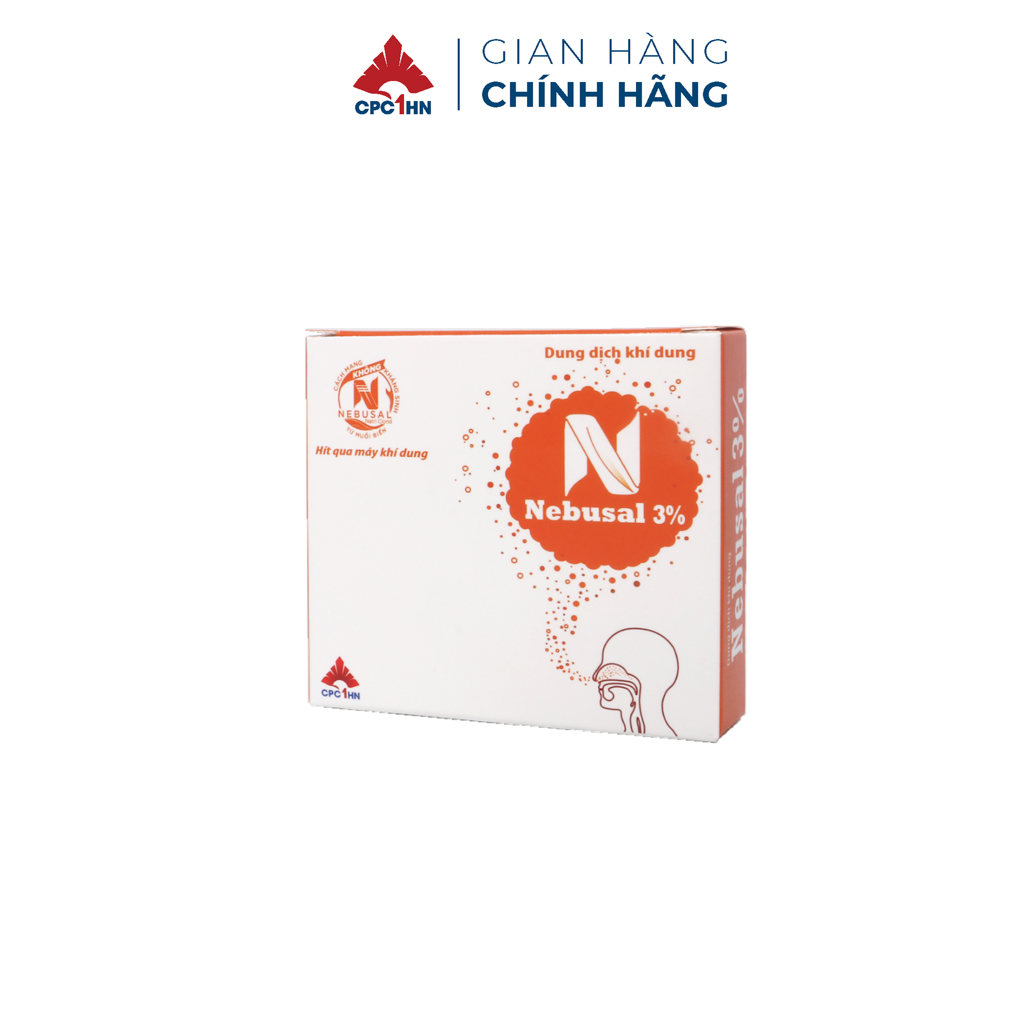 [Chính hãng] Dung dịch khí dung Nebusal 3% vệ sinh đường thở