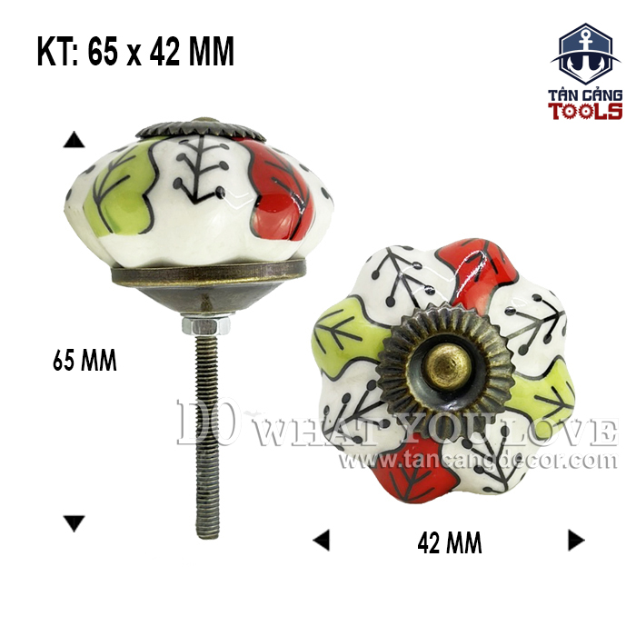 Tay nắm sứ cổ điển 18 – kt : 4.2cm