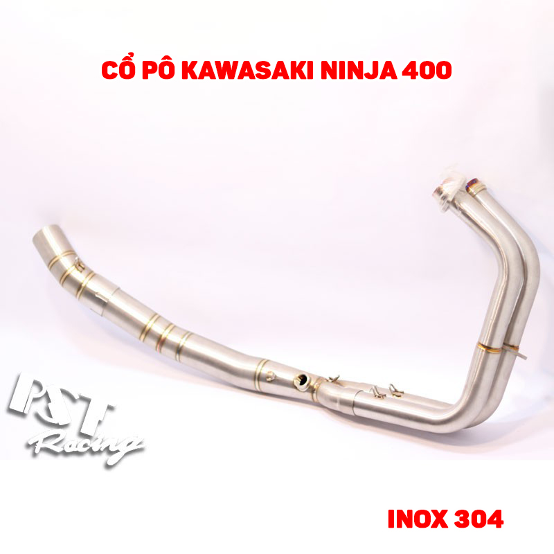 Cổ pô Kawasaki Ninja 400 full system cao cấp