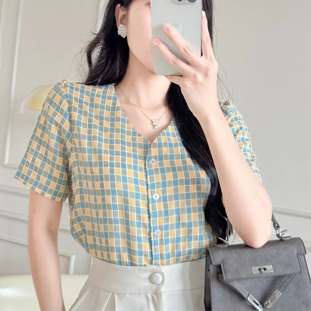 Áo sơ mi nữ lavya, áo kiểu nữ, áo công sở, áo sale hãng eden, lavya, gumac, bemine