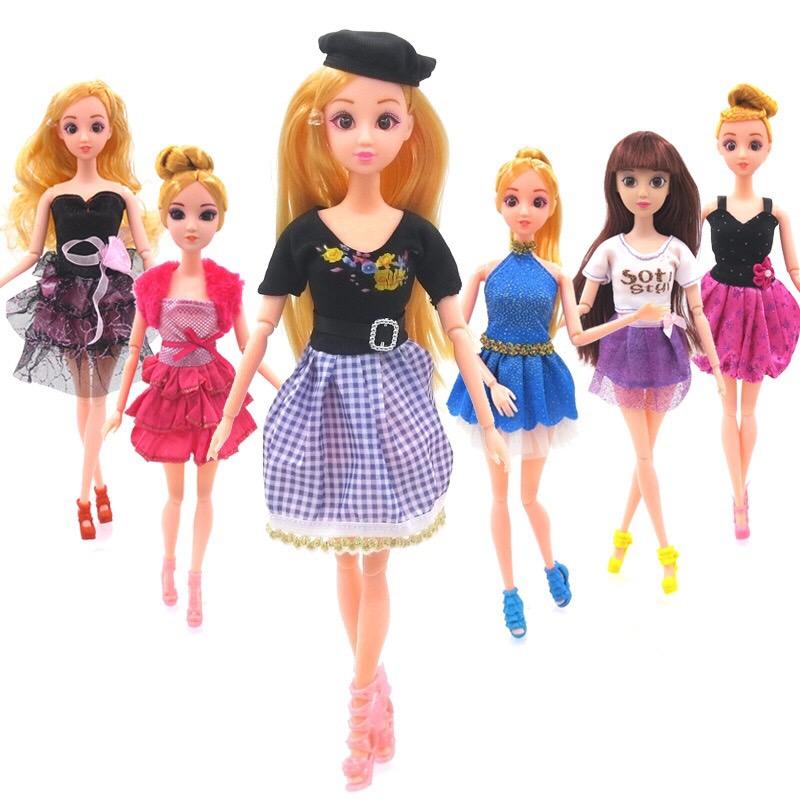 Đầm búp bê 30 cm - hồng
