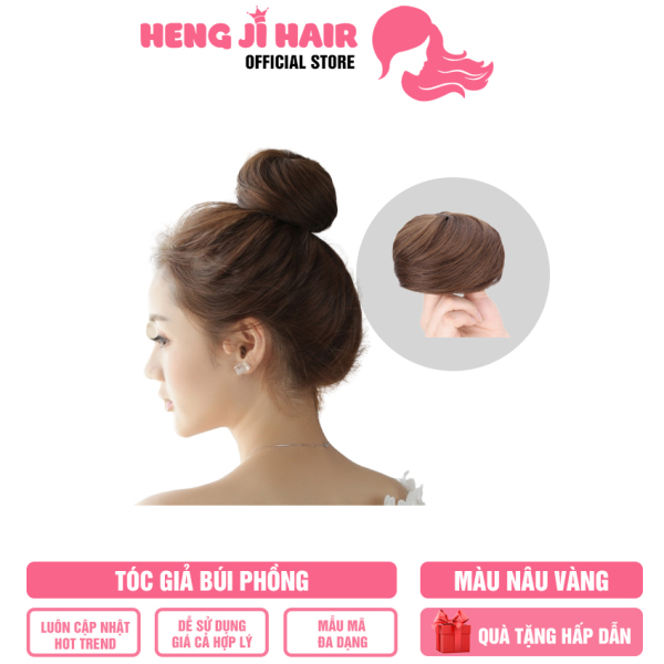 [TẶNG QUÀ 29K] Tóc Giả Nữ Búi Phồng, Búi Cao Tự Nhiên HH116 Tóc Có Thể Uốn, Chải , Cắt Tỉa Thoải Mái Để Phù Hợp Với Khuôn Mặt, Hàng Có Sẵn, Cam Kết Cả Về Chất Liệu Cũng Như Hình Dáng - Hengji Hair Official Store giá rẻ