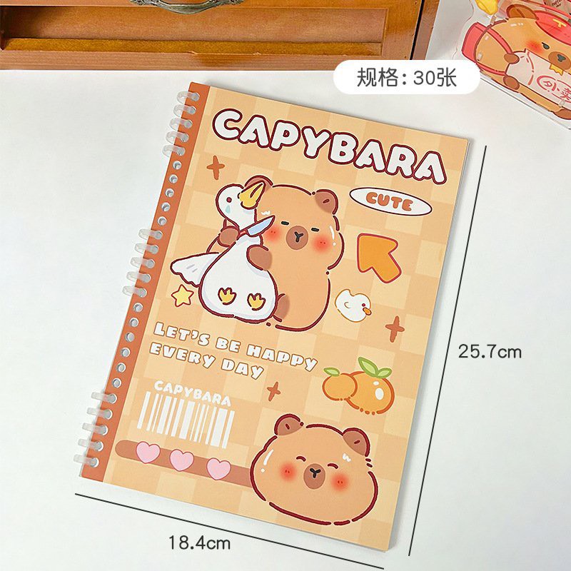 Sổ bìa còng nhựa Capybara khổ A5