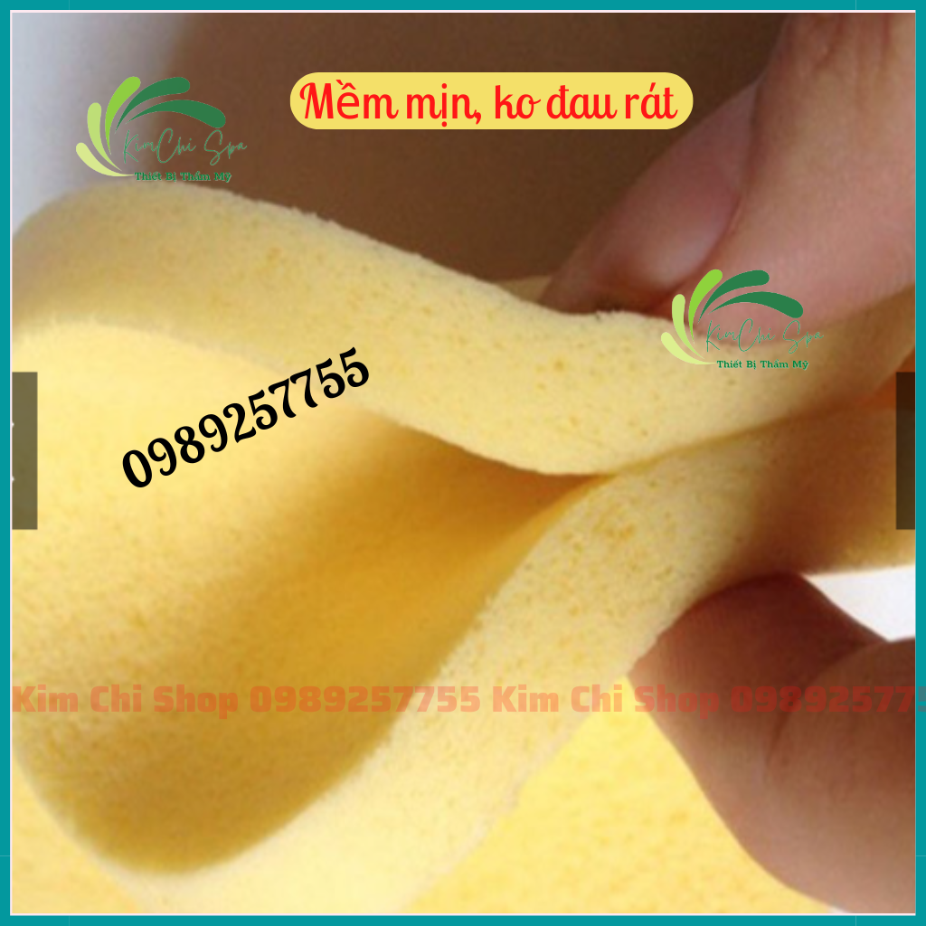 Gói 12 miếng mút rửa mặt - Bọt biển