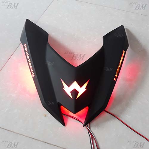 mặt nạ winner độ led màu đen nhám