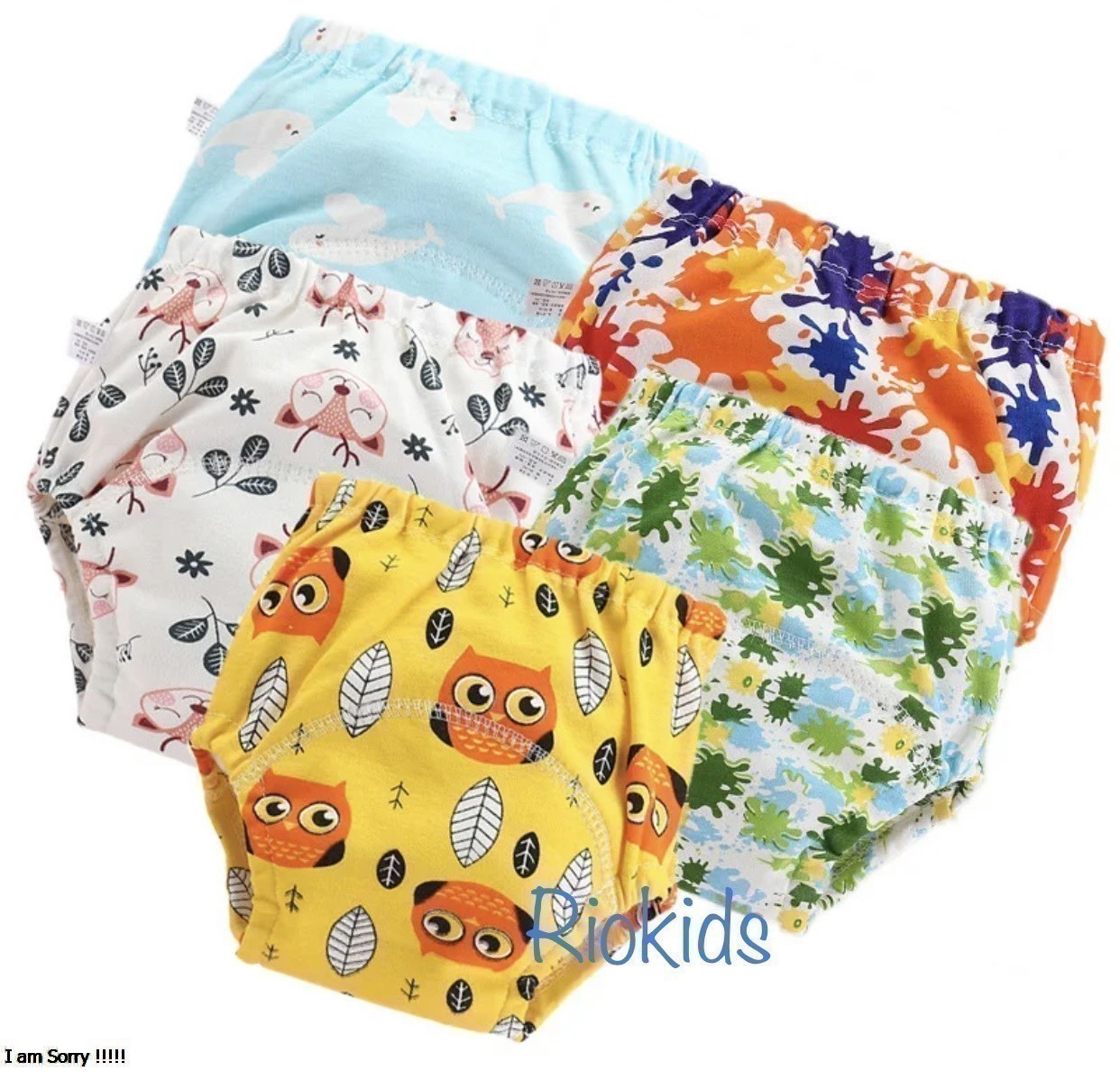 Combo 05 Quần Bỏ Bỉm Vải Riokids Dành Cho Bé