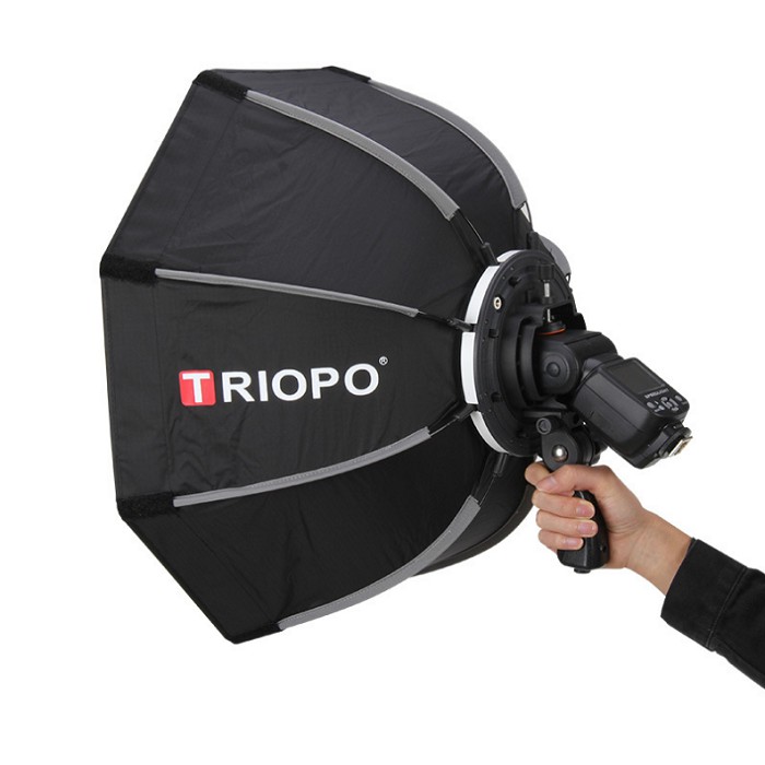 Softbox bát giác Triopo KS65 cho đèn flash speedlite Quick