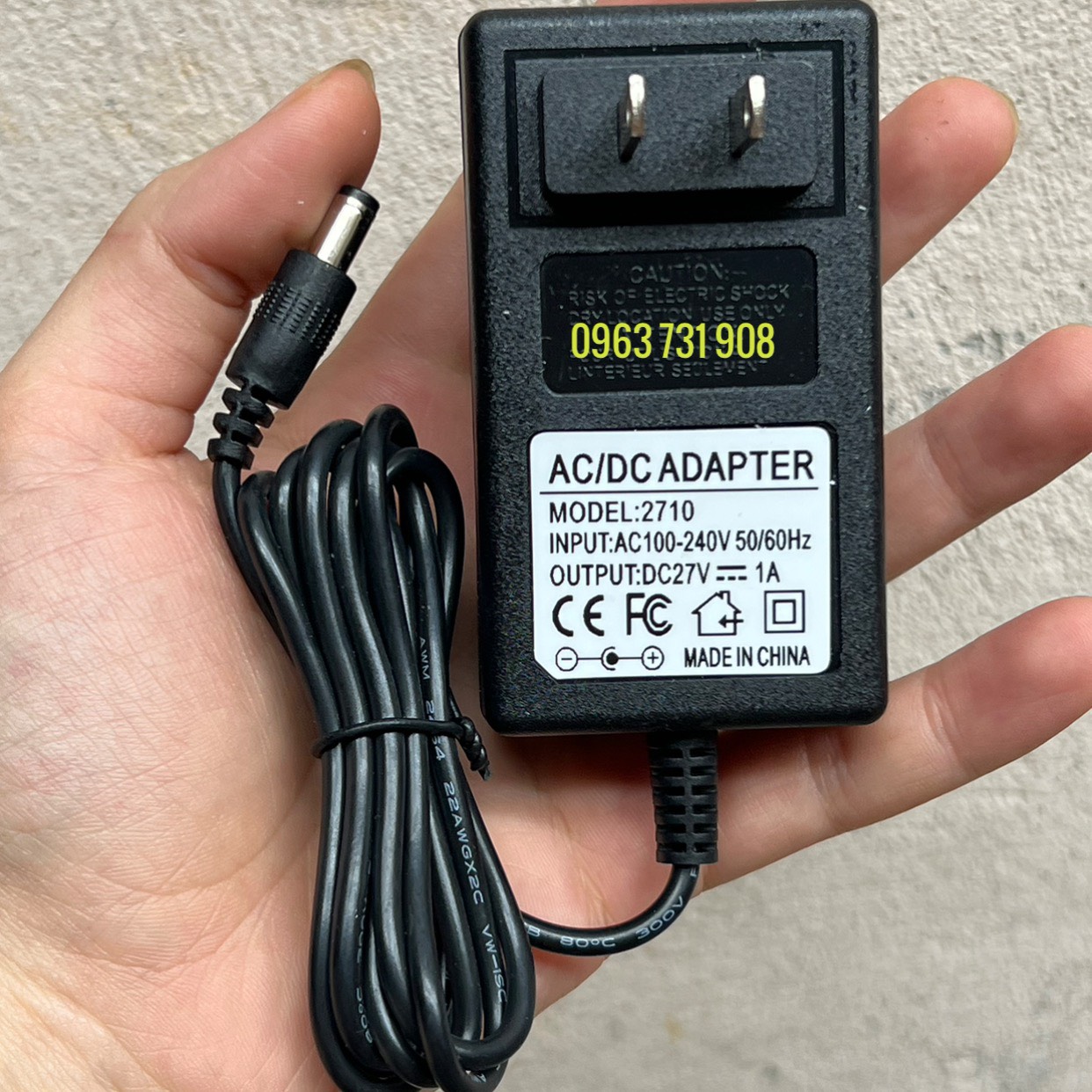 Adapter nguồn 27v 1a loại tốt