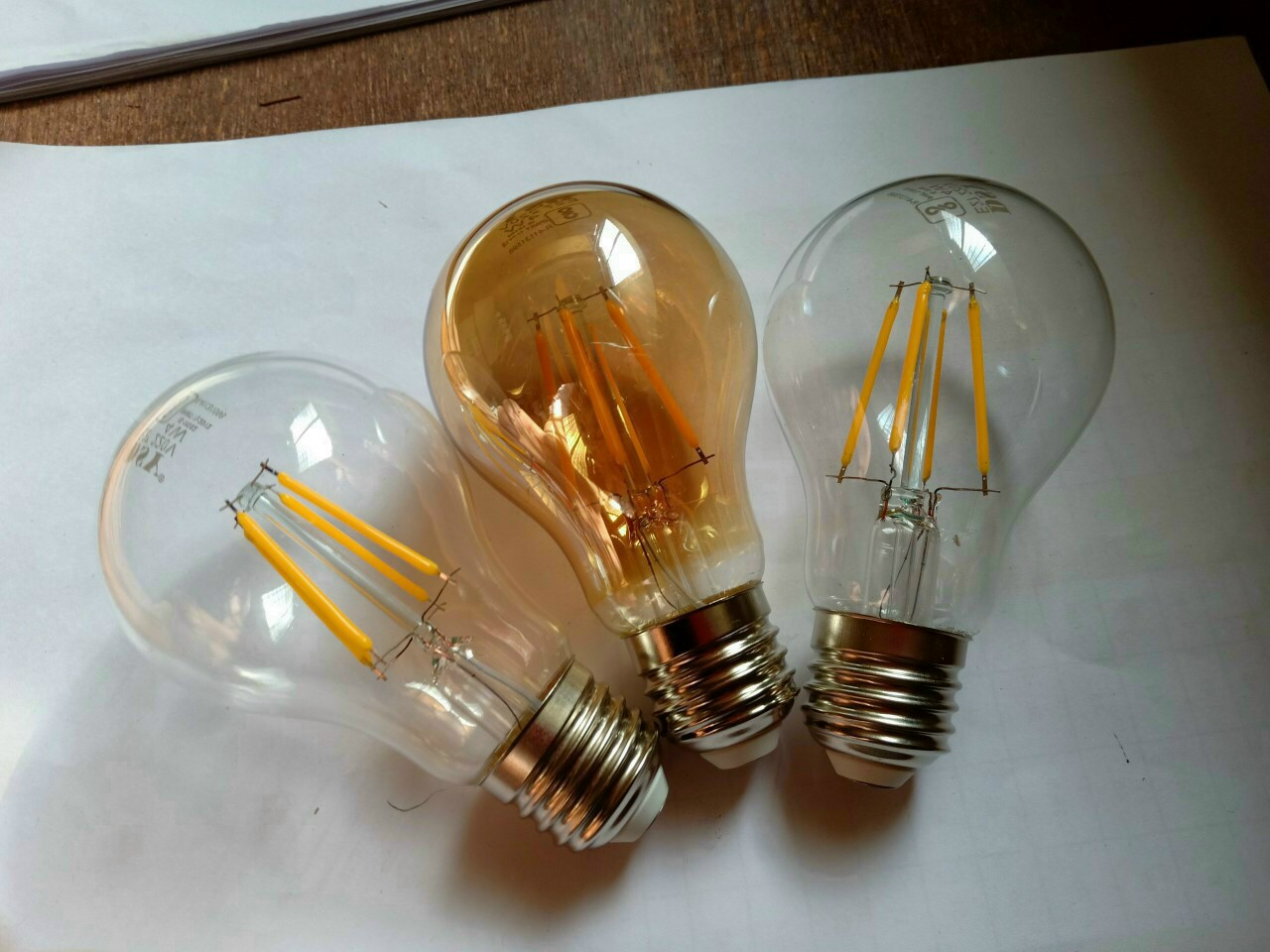 Bóng đèn led edison A60 4w ánh sáng vàng