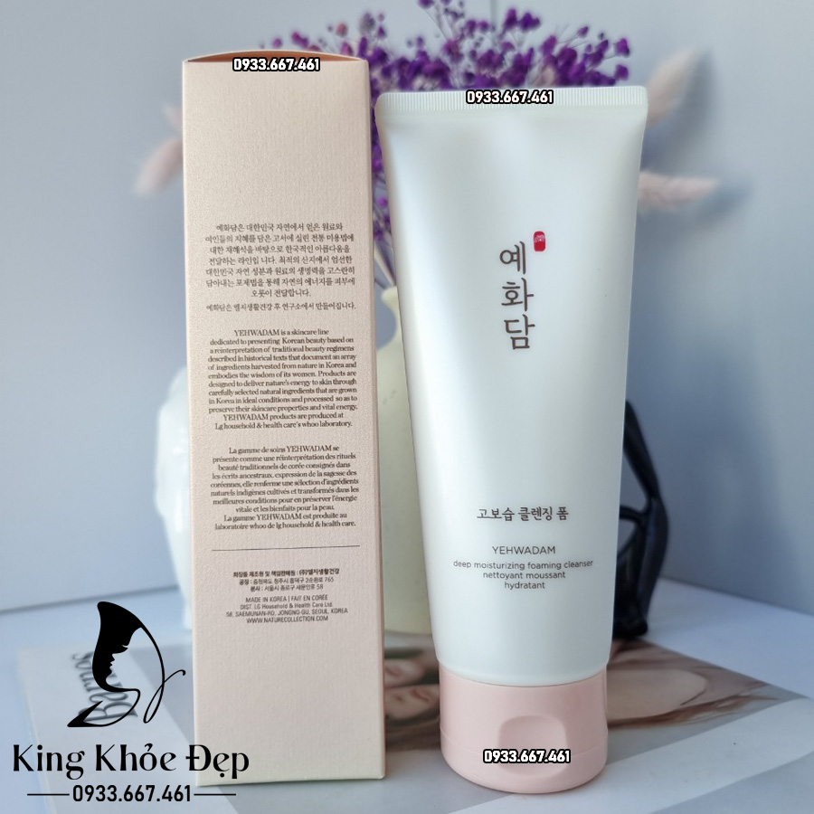 Sữa Rửa Mặt Yehwadam Deep Moisturizing Foaming Cleanser