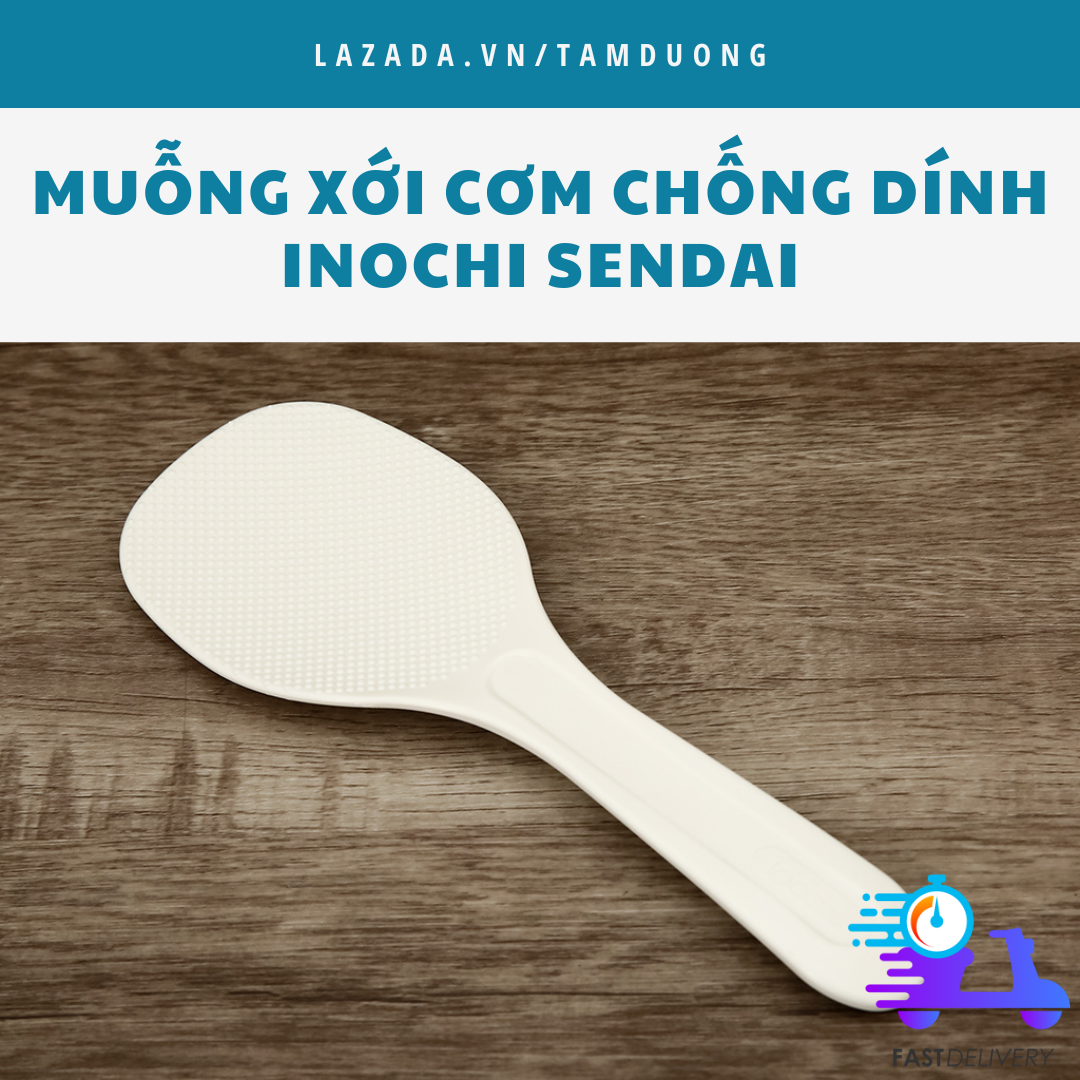 Muỗng (vá) xới cơm chống dính Inochi [HCM-Giao hoả tốc 2h]