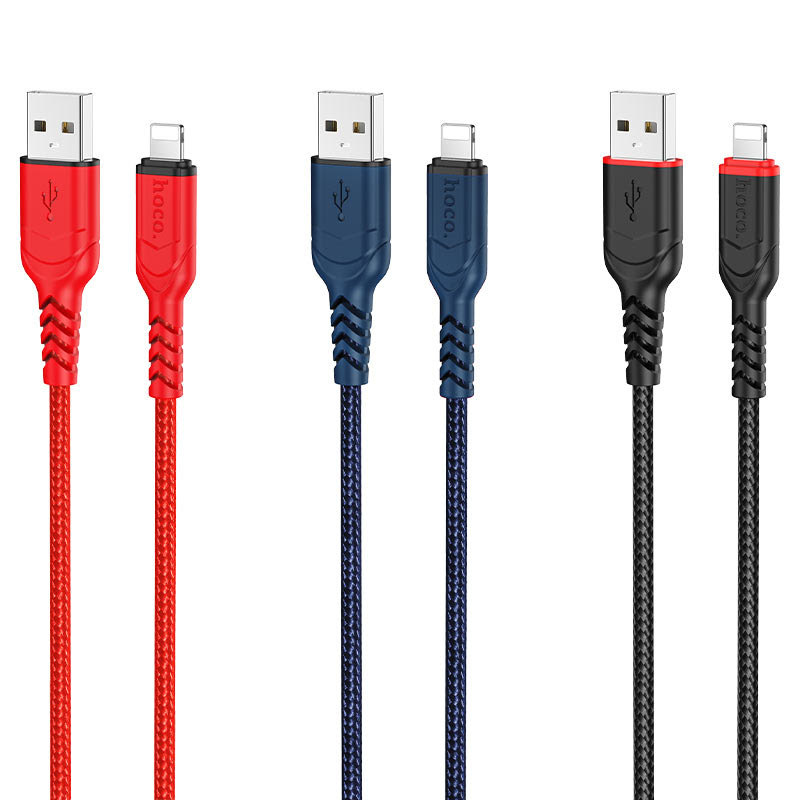 Cáp sạc nhanh hoco u79 2.4a cổng lightning cho iphone dài 1.2m