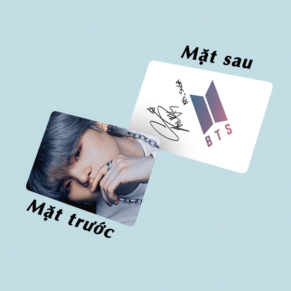Set 9 Card Bo Góc Suga BTS Stage Ép Bóng 2 Mặt